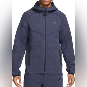 Nike Tech Fleece Windrunner Full-Zip Hoodie FB7921-473 Obsidian/Black new
